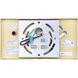 Monroe 1 Light 8.25 inch Gold Vanity Light Wall Light