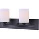 Hampton 2 Light 18 inch Black Vanity Light Wall Light