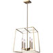 Coco 4 Light 14 inch Gold Chandelier Ceiling Light