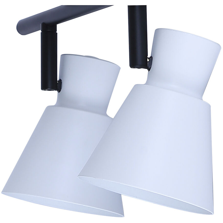 Radley 2 Light Black/White Track Lighting Ceiling Light