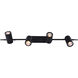 Leal 4 Light Black Suspended Track Ceiling Light