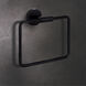 Varen 9 inch Matte Black Towel Ring