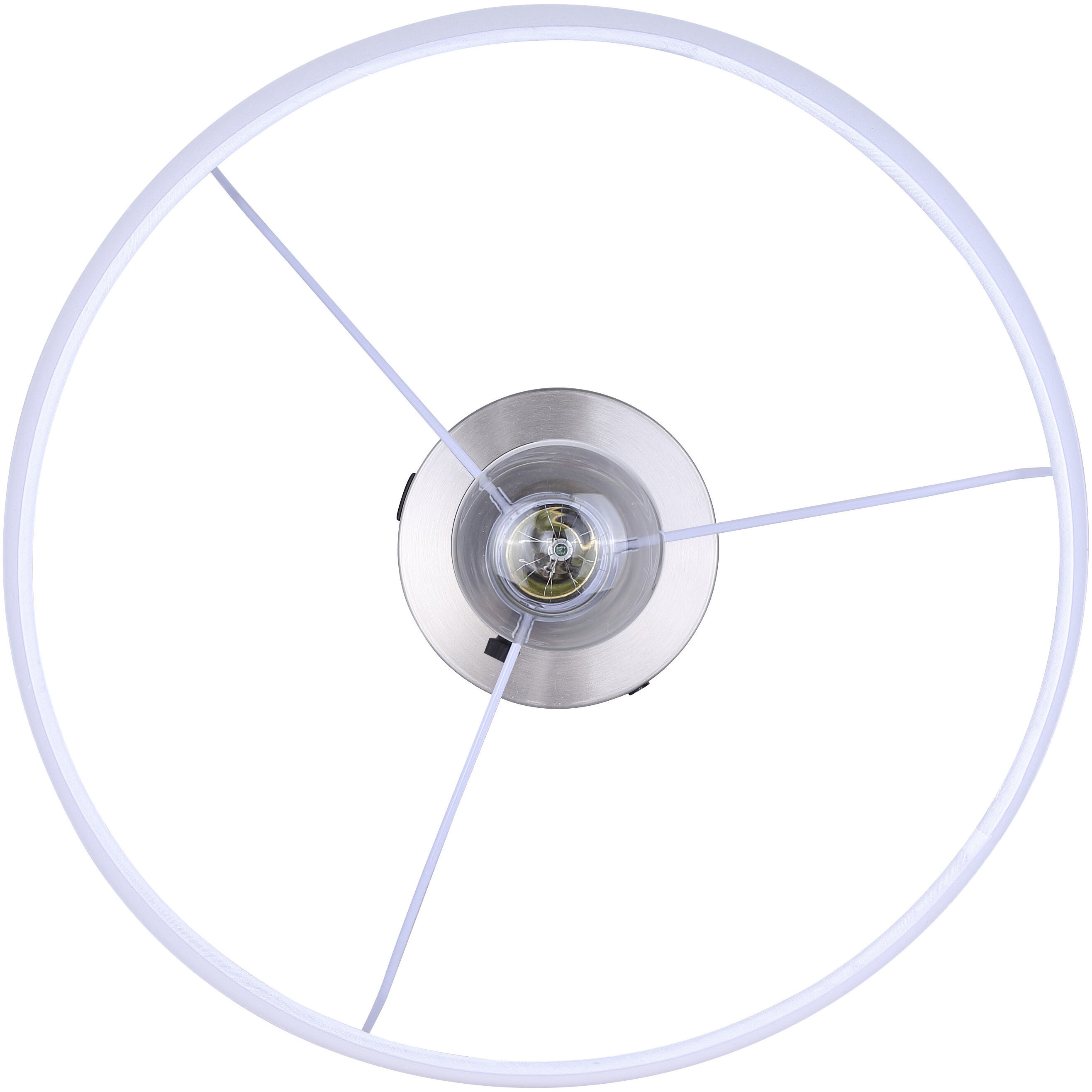 Maly 25.5 inch 100.00 watt Brushed Nickel and Faux Wood Table Lamp Portable Light