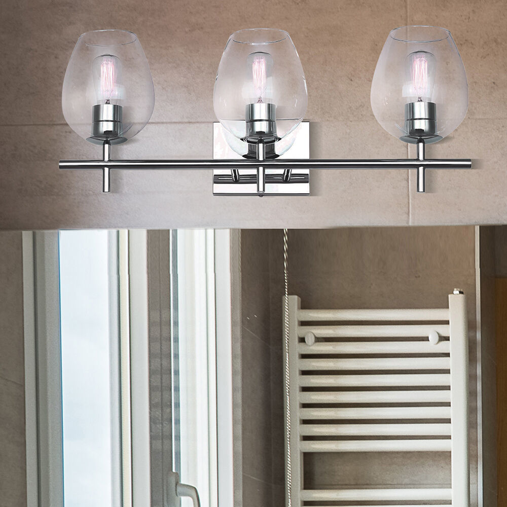 Cain 3 Light 25 inch Chrome Vanity Light Wall Light