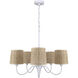 Daisey 5 Light 27 inch White Chandelier Ceiling Light