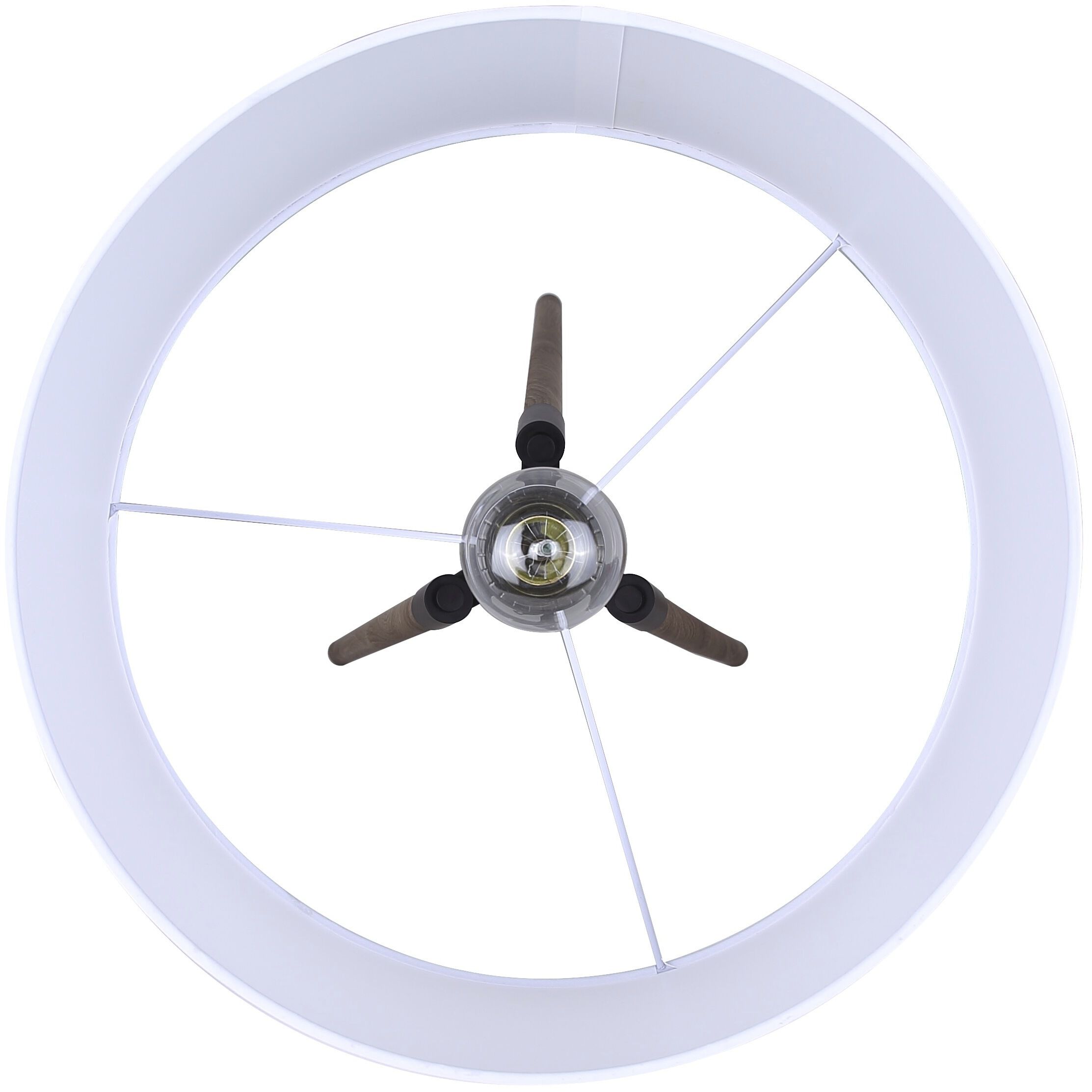 Sull 57 inch 150.00 watt Black and Wood Floor Lamp Portable Light