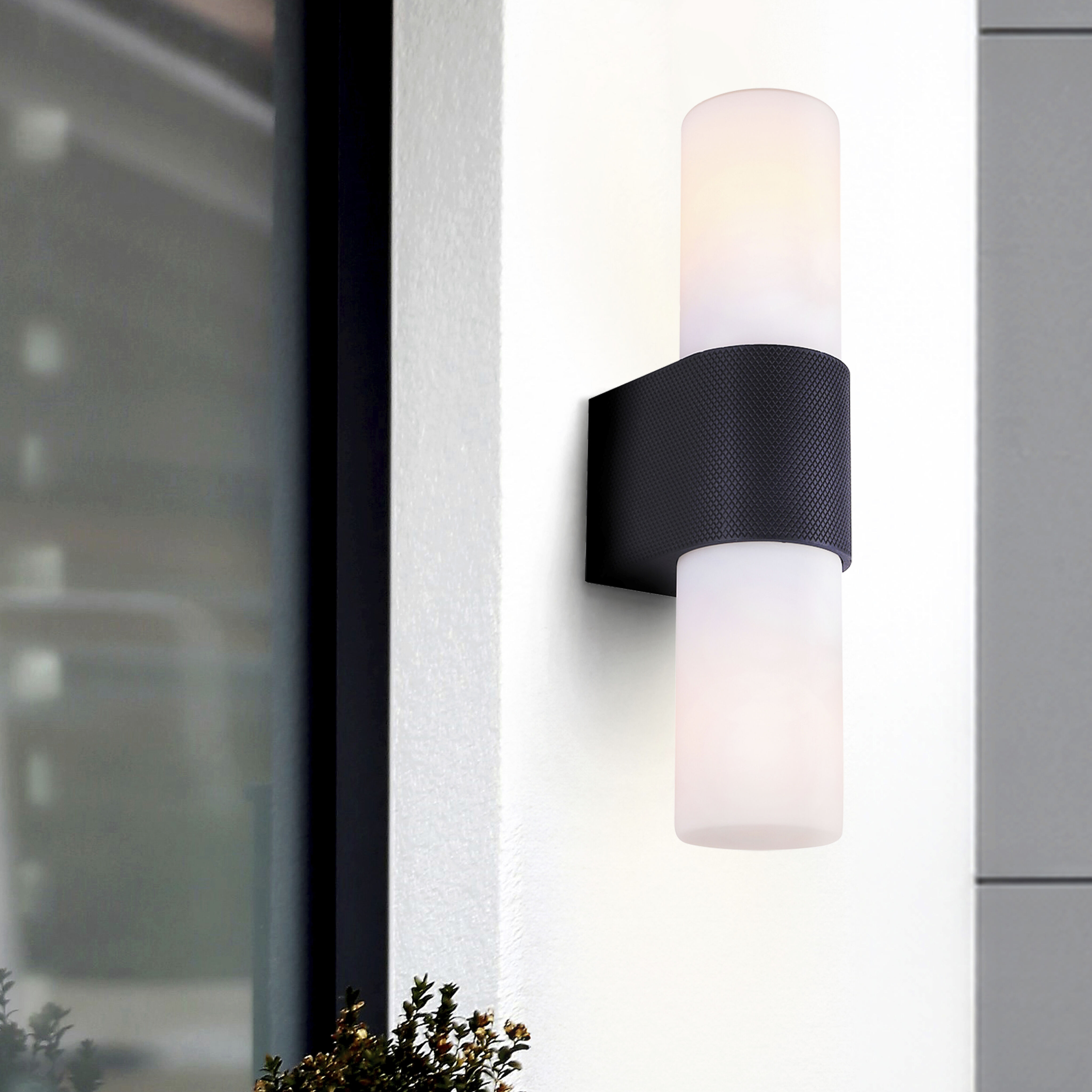 June 2 Light 4.38 inch Black Outdoor Lantern