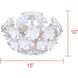 Cassia 2 Light 15 inch White Flush Mount Ceiling Light