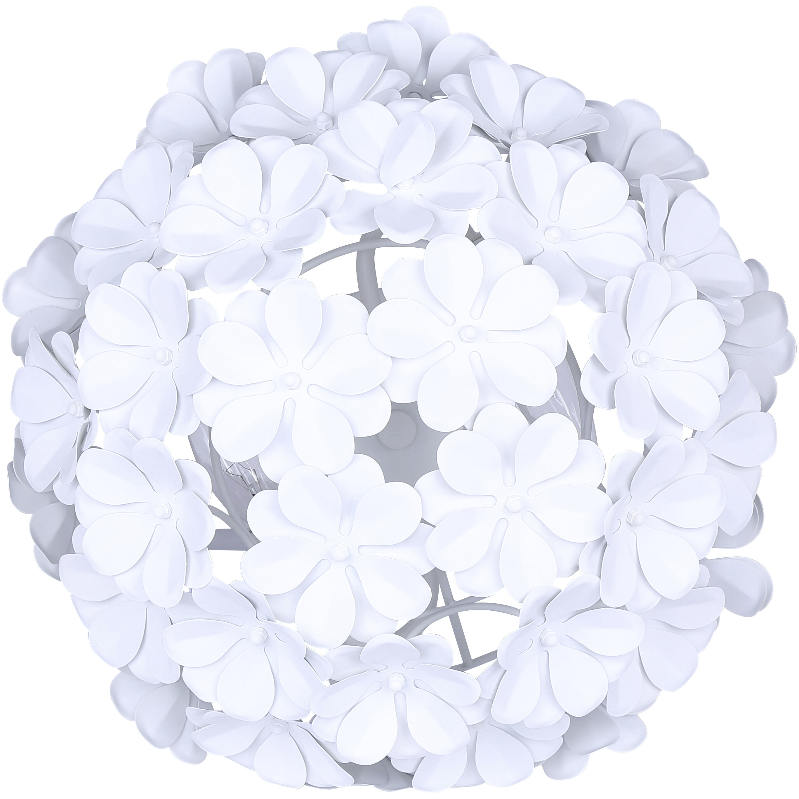 Cassia 2 Light 15 inch White Flush Mount Ceiling Light