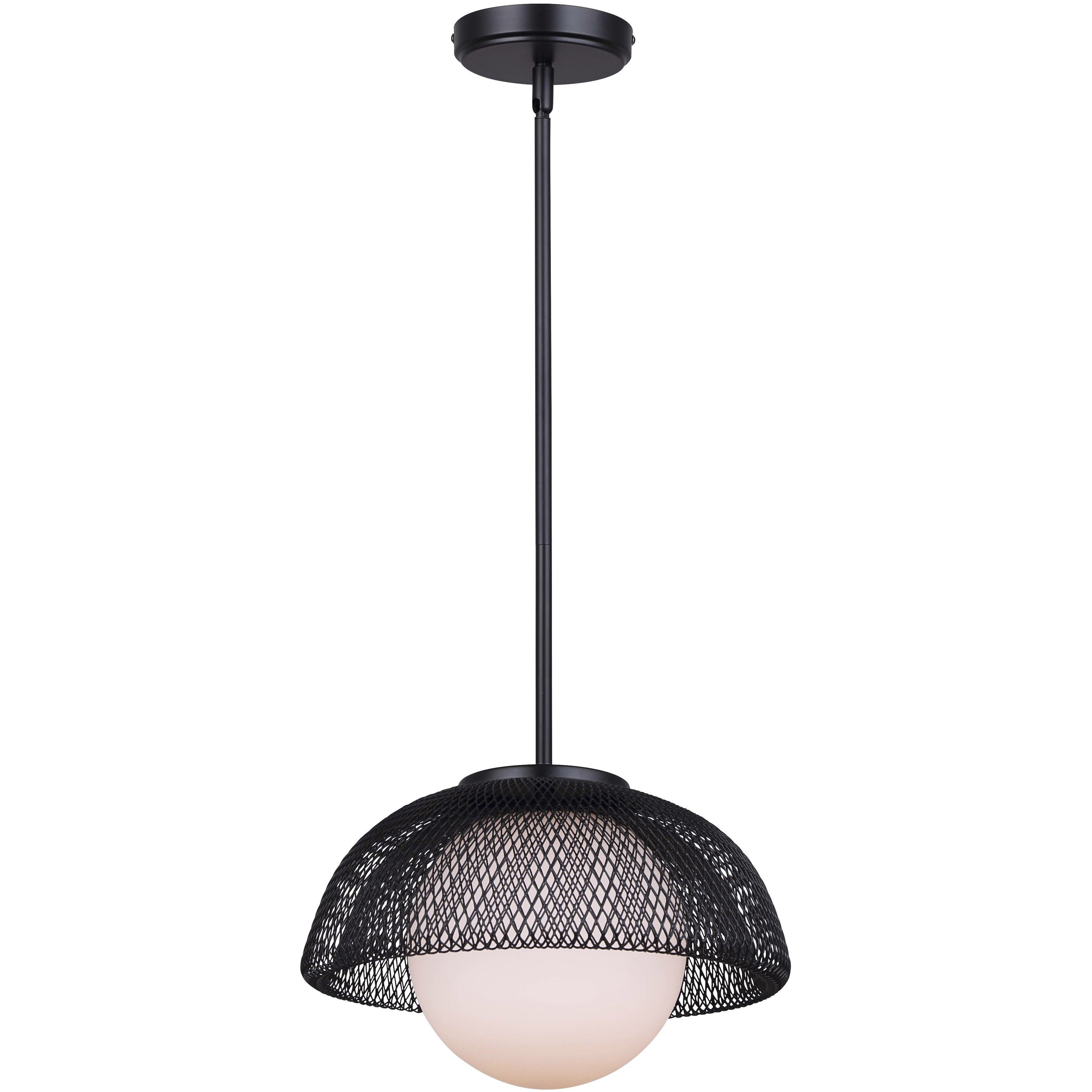 Emerich 1 Light 12.25 inch Black Pendant Ceiling Light