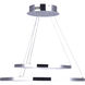 Madison LED 24 inch Chrome LED Chandelier Ceiling Light