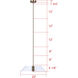 Daxton 3 Light 20 inch Matte White and Gold Chandelier Ceiling Light
