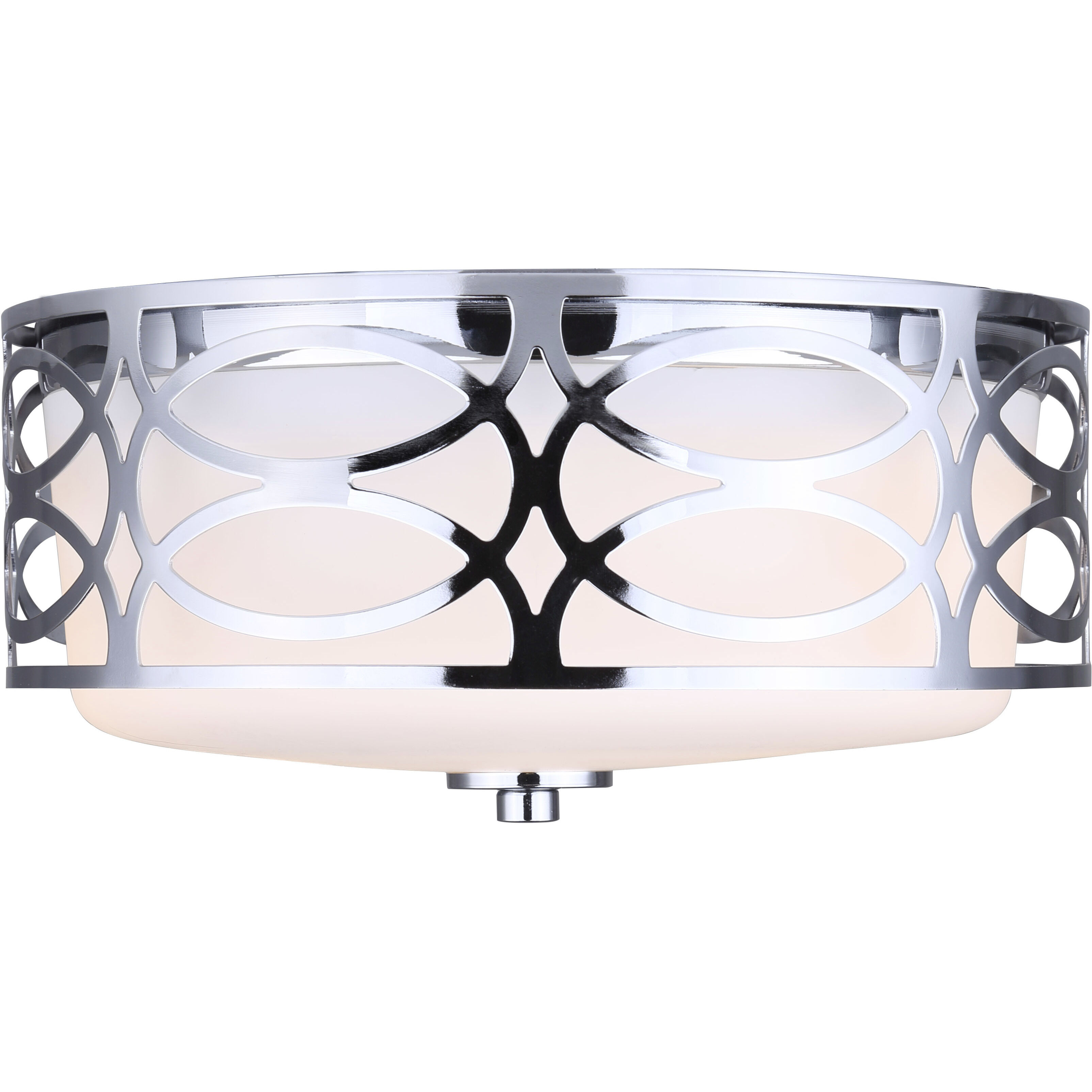 Madison 2 Light 12 inch Chrome Flush Mount Ceiling Light