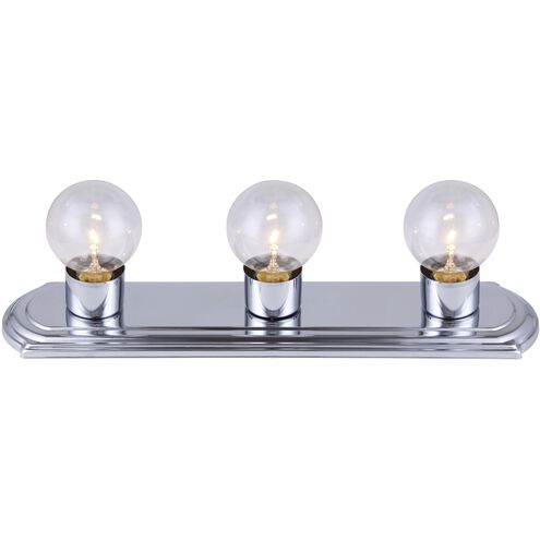 Bathroom Strip 3 Light 18 inch chrome Vanity Light Wall Light