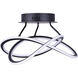 Madison LED 21 inch Black LED Semi-Flush Ceiling Light