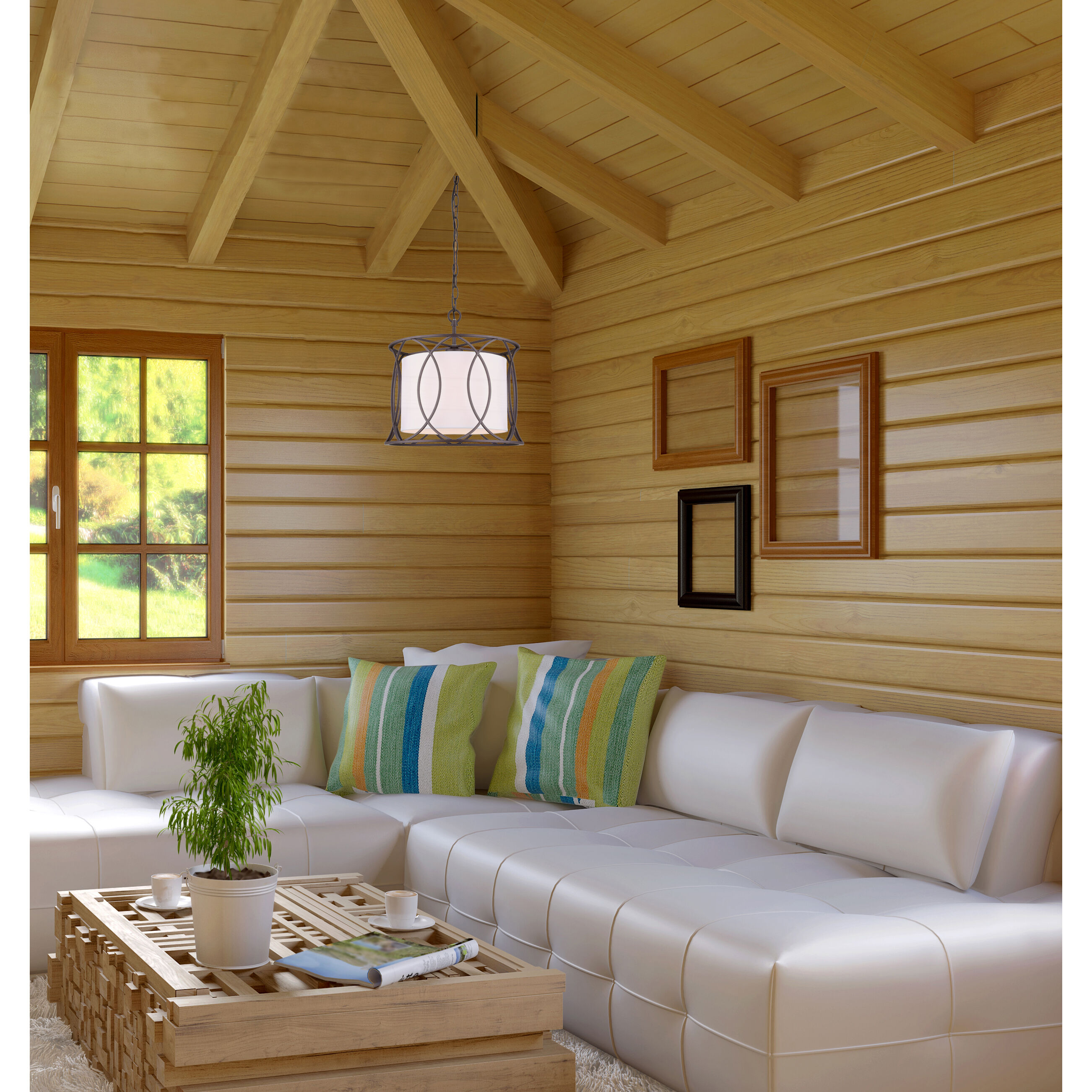 Madison 1 Light 14 inch Oil Rubbed Bronze Pendant Light Ceiling Light