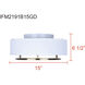 Bonnie 2 Light 15 inch Gold Flush Mount Ceiling Light