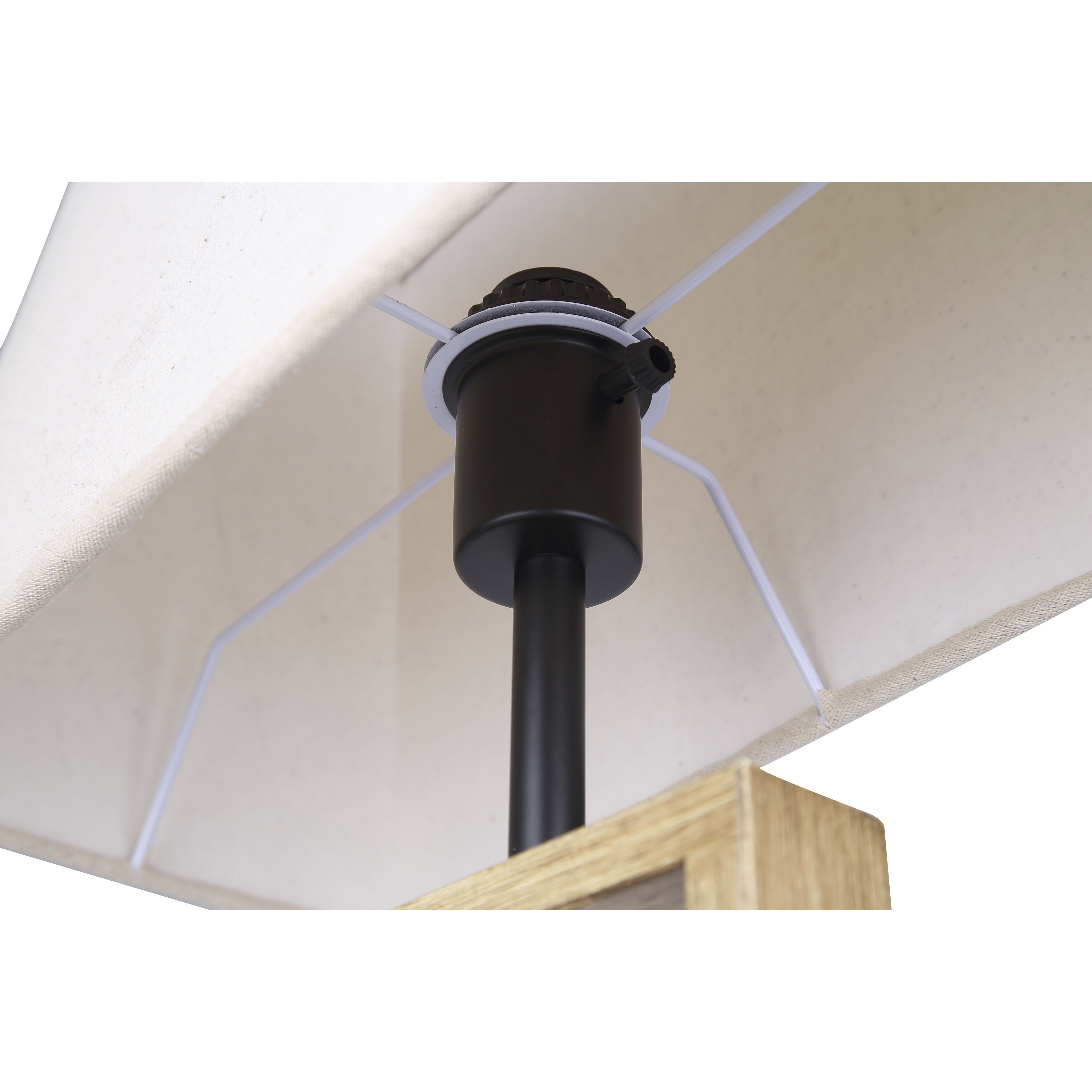 Burke 26 inch 60.00 watt Matte Black and Brushed Brown Table Lamp Portable Light