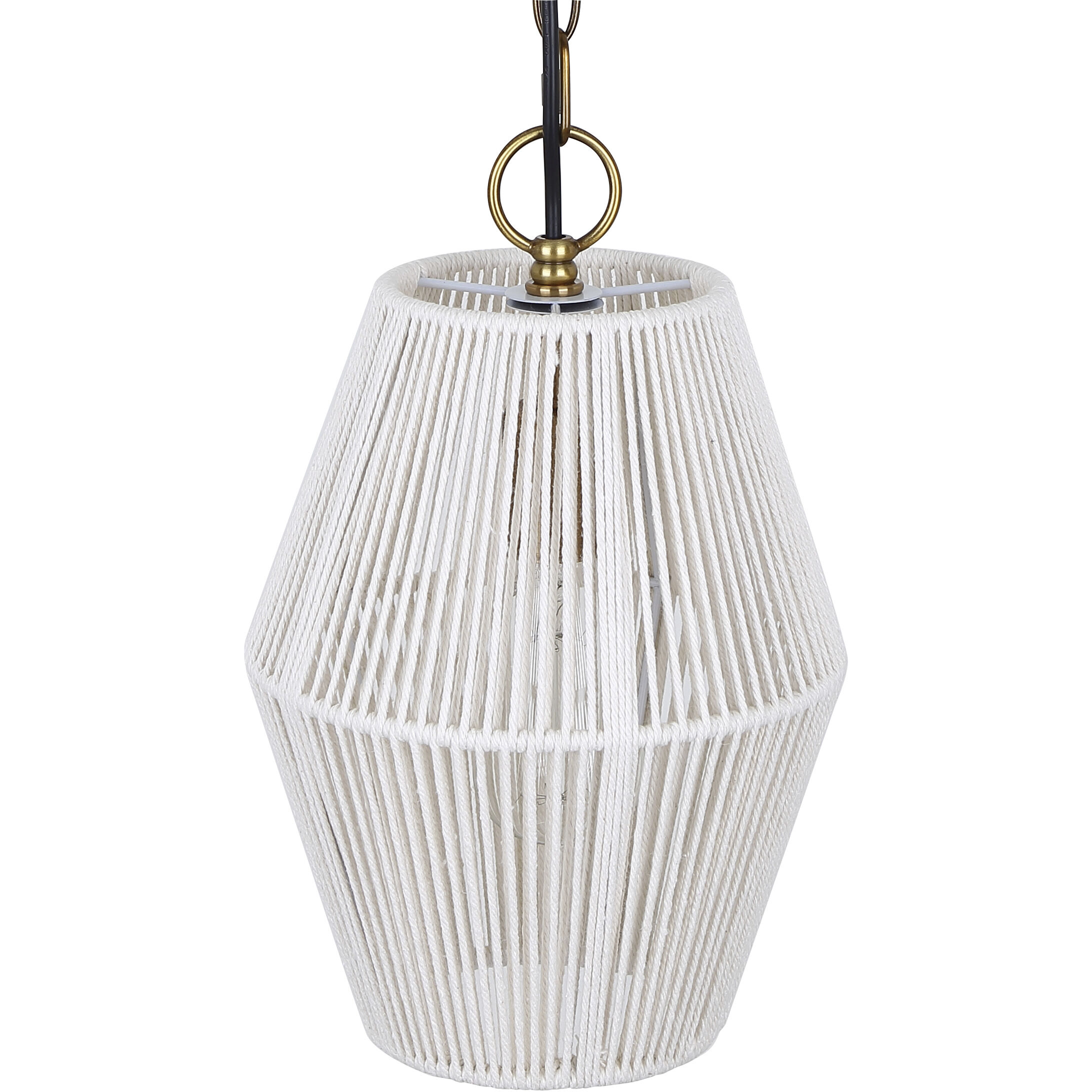 Klima 1 Light 8.5 inch Gold Pendant Ceiling Light