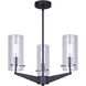 Madison 3 Light 20 inch Black Chandelier Ceiling Light
