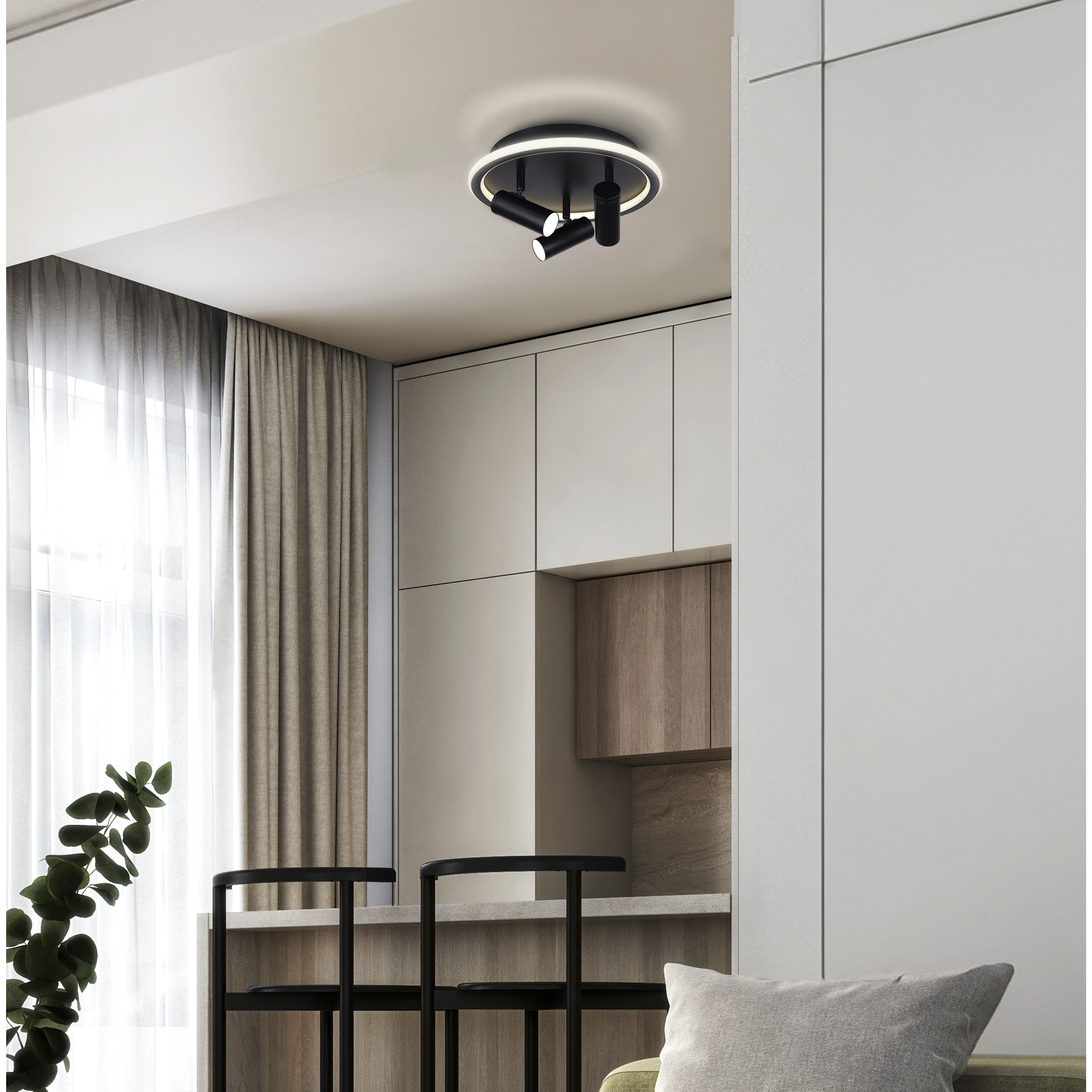 Denver Black Track Lighting Ceiling Light