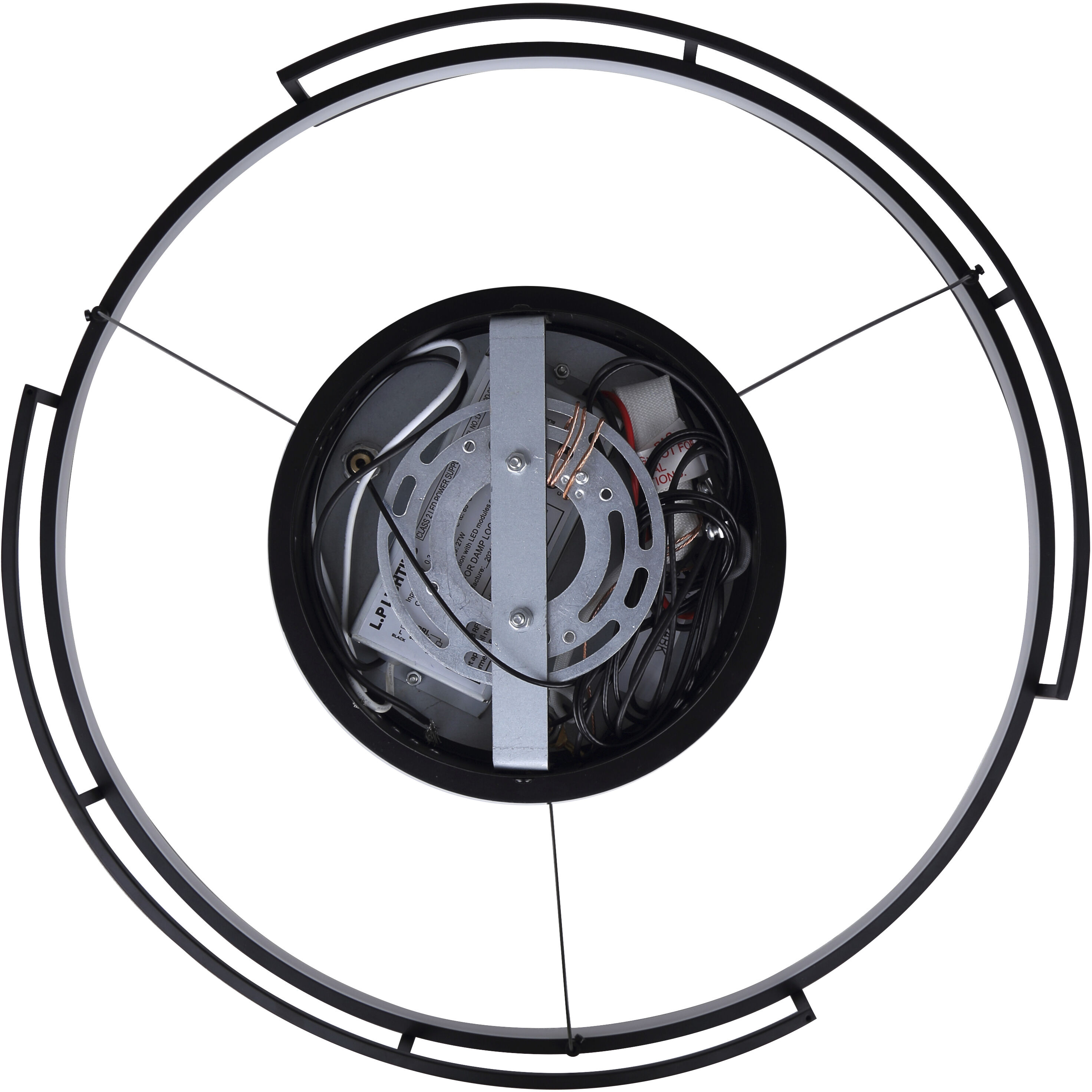 Amora LED 24 inch Black Chandelier Ceiling Light