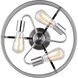 Madison 3 Light 15 inch Brushed Nickel Semi-Flush Ceiling Light