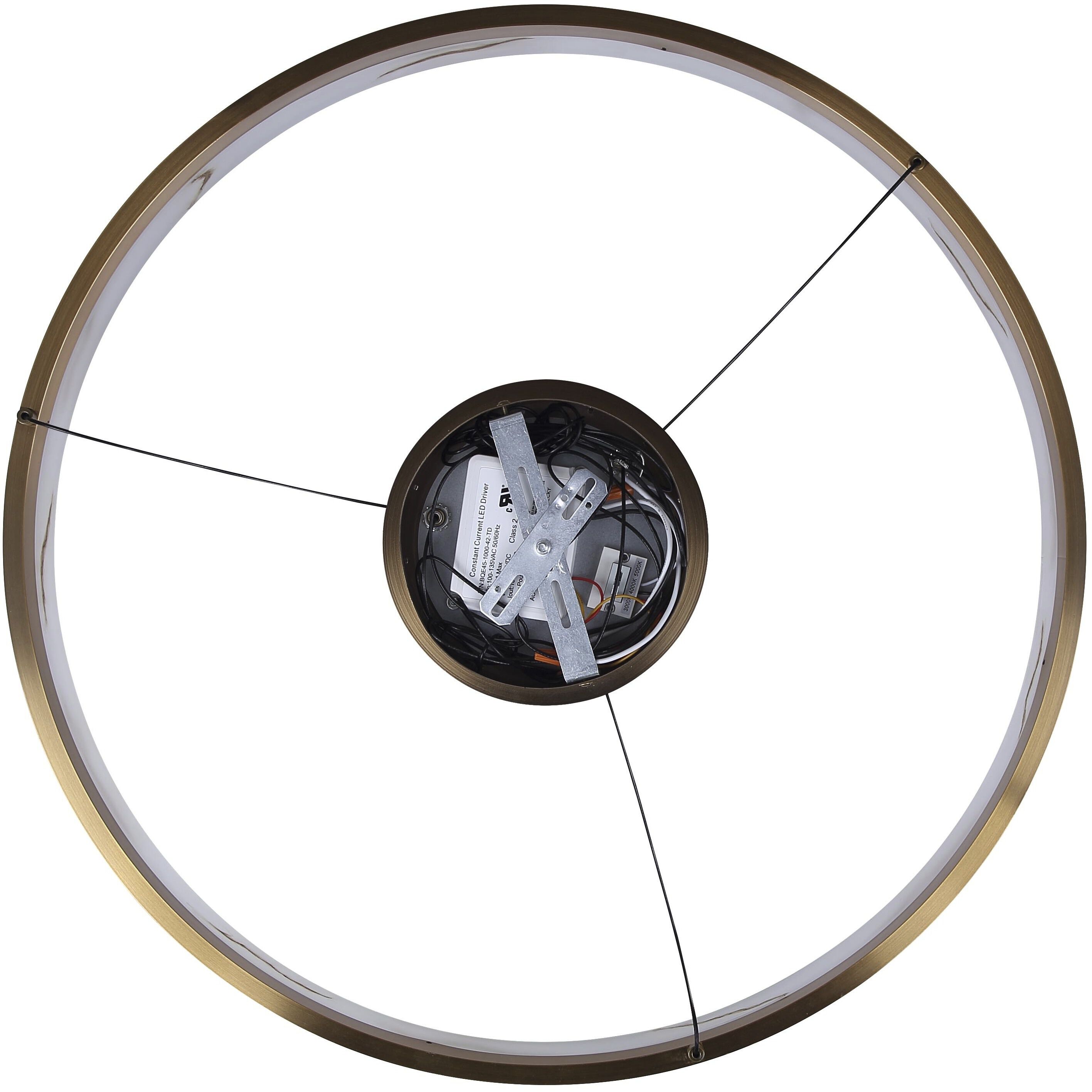 Elynn LED 23.5 inch Gold Chandelier Ceiling Light