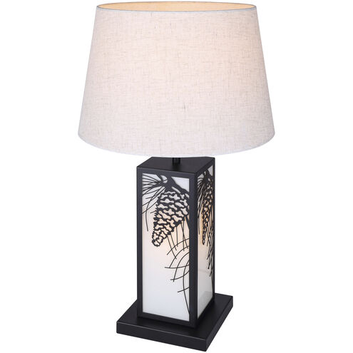 Coy 26 inch Matte Black Table Lamp Portable Light