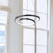 Livana LED 20 inch Black Chandelier Ceiling Light