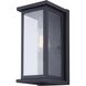 Sawyer 1 Light 13.25 inch Black Outdoor Wall Light