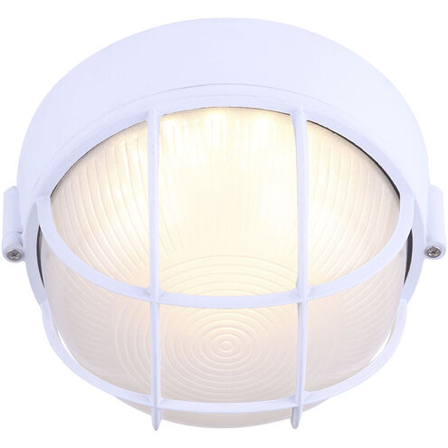 Signature LED 8 inch White Outdoor Flush Mount