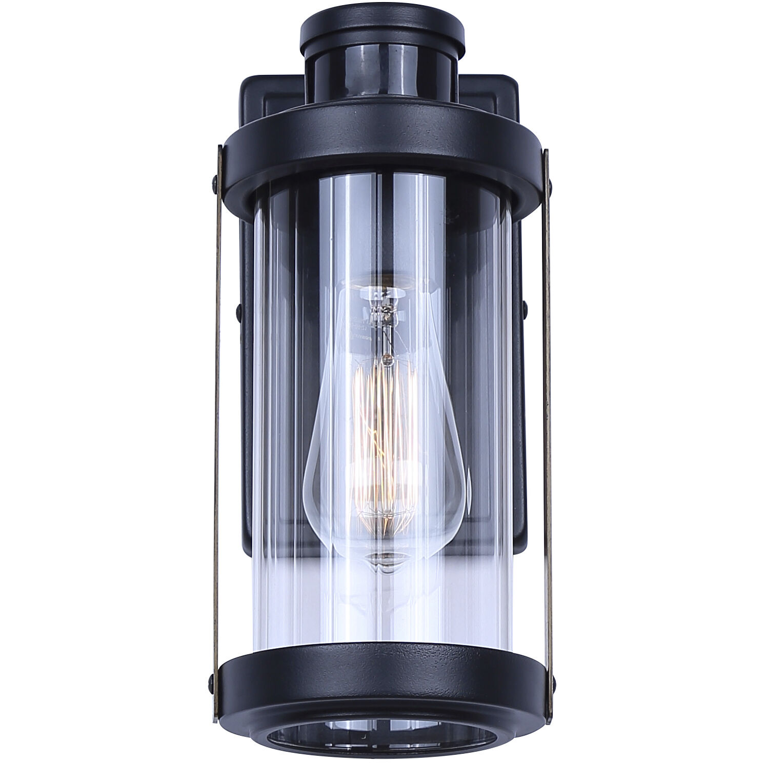 Maddox 1 Light 11.25 inch Black Outdoor Wall Lantern