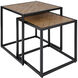 Birkett 16.5 X 16.5 inch Brown/Black Side Table