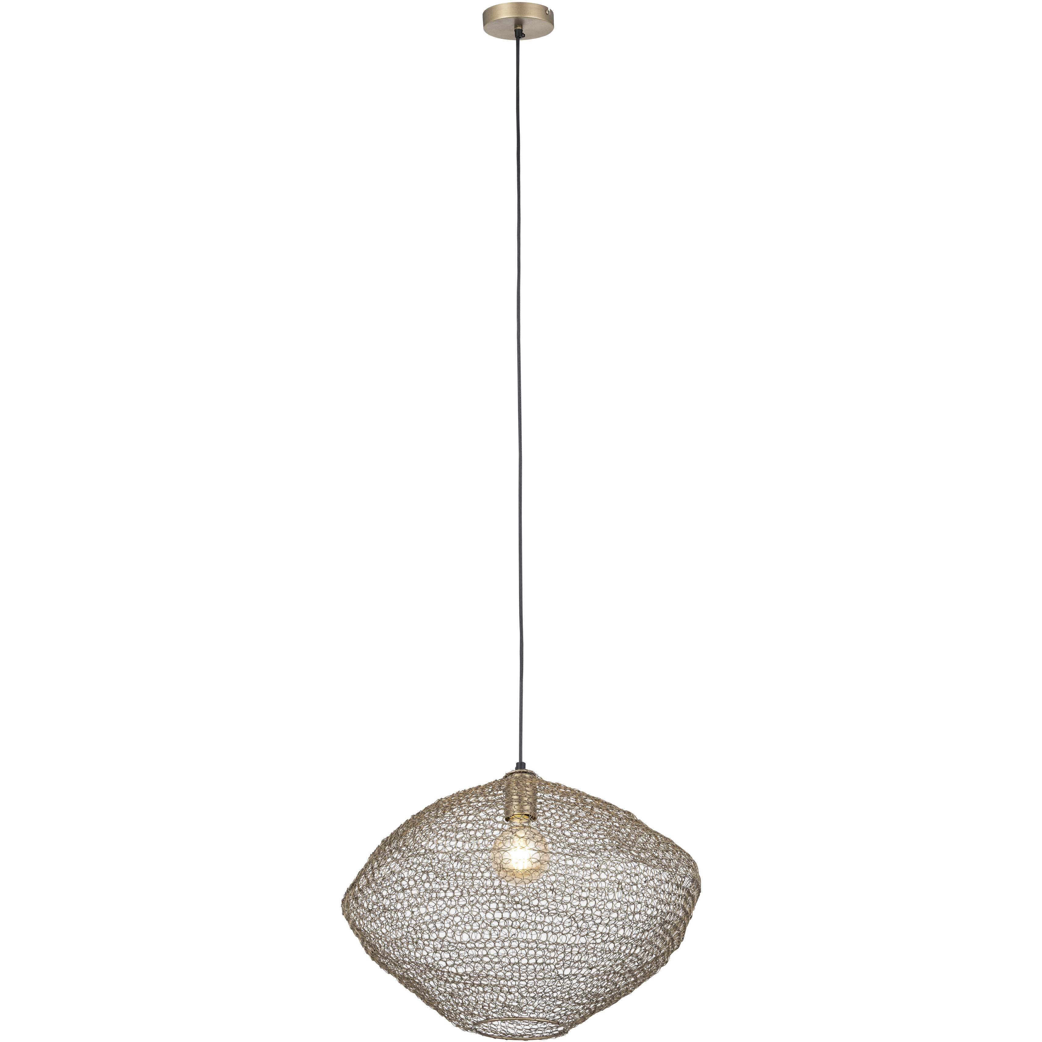 Warren 1 Light 19.5 inch Antique Brass Pendant Ceiling Light