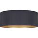 Rexton 2 Light 13.88 inch Black Flush Mount Ceiling Light