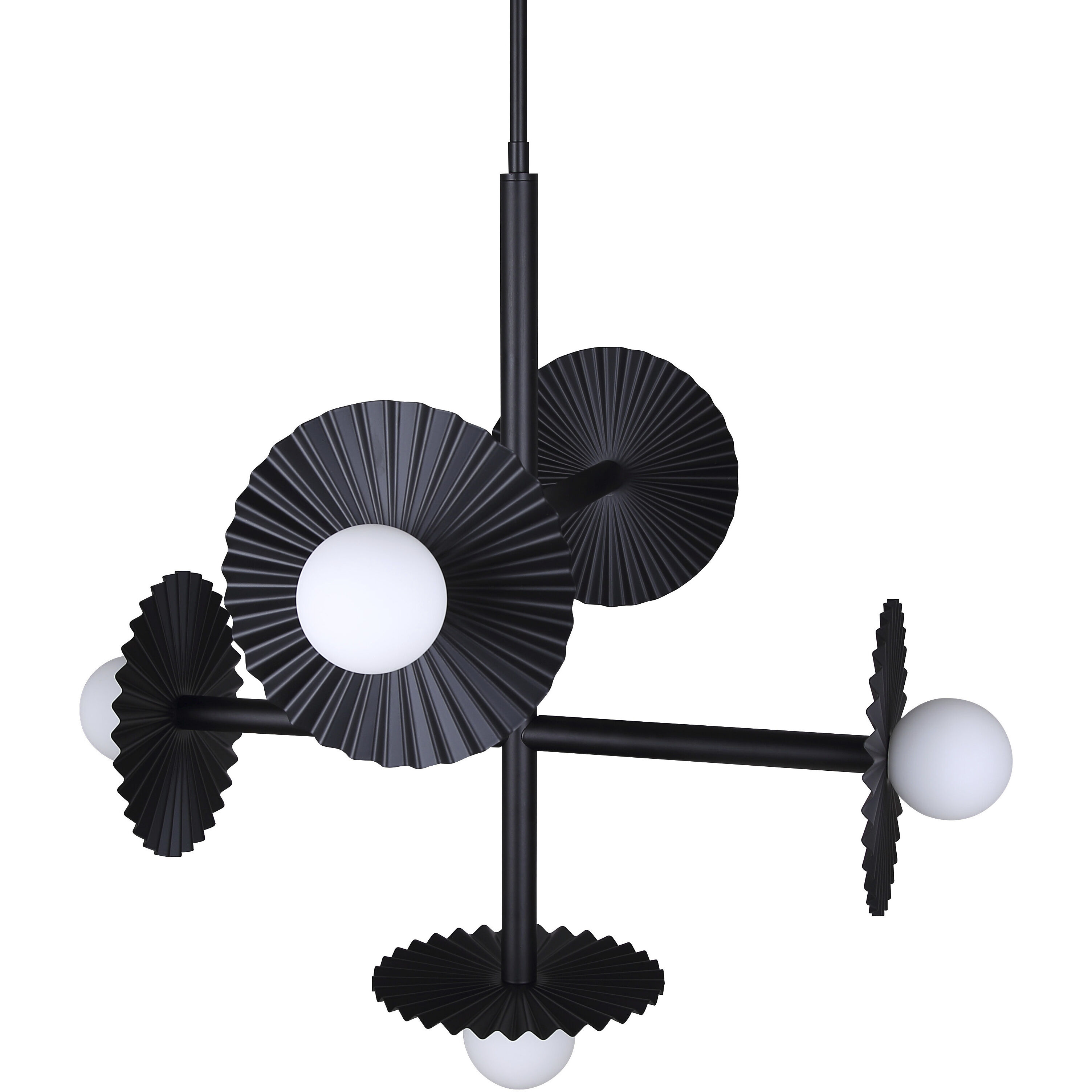 Payton 5 Light 27.5 inch Black Chandelier Ceiling Light