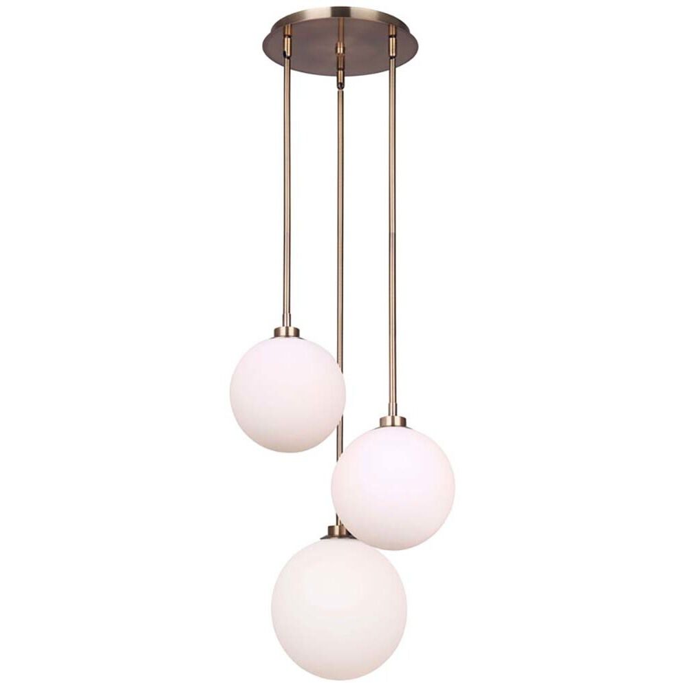 Simone 3 Light 14.75 inch Gold Pendant Ceiling Light