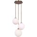 Simone 3 Light 14.75 inch Gold Pendant Ceiling Light