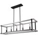 Joelle 5 Light 40 inch Matte Black/Brushed Grey Chandelier Ceiling Light