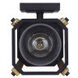 Aki 1 Light 12 inch Black and Wood Outdoor Wall Lantern