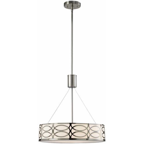 Madison 3 Light 18 inch Brushed Nickel Chandelier Ceiling Light