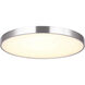 Lenox LED 18 inch Brushed Nickel Flush Mount Ceiling Light