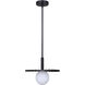 Payton 1 Light 12 inch Black Pendant Ceiling Light