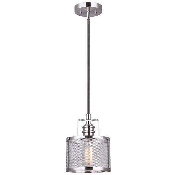 Madison 1 Light 8 inch Brushed Nickel Pendant Ceiling Light