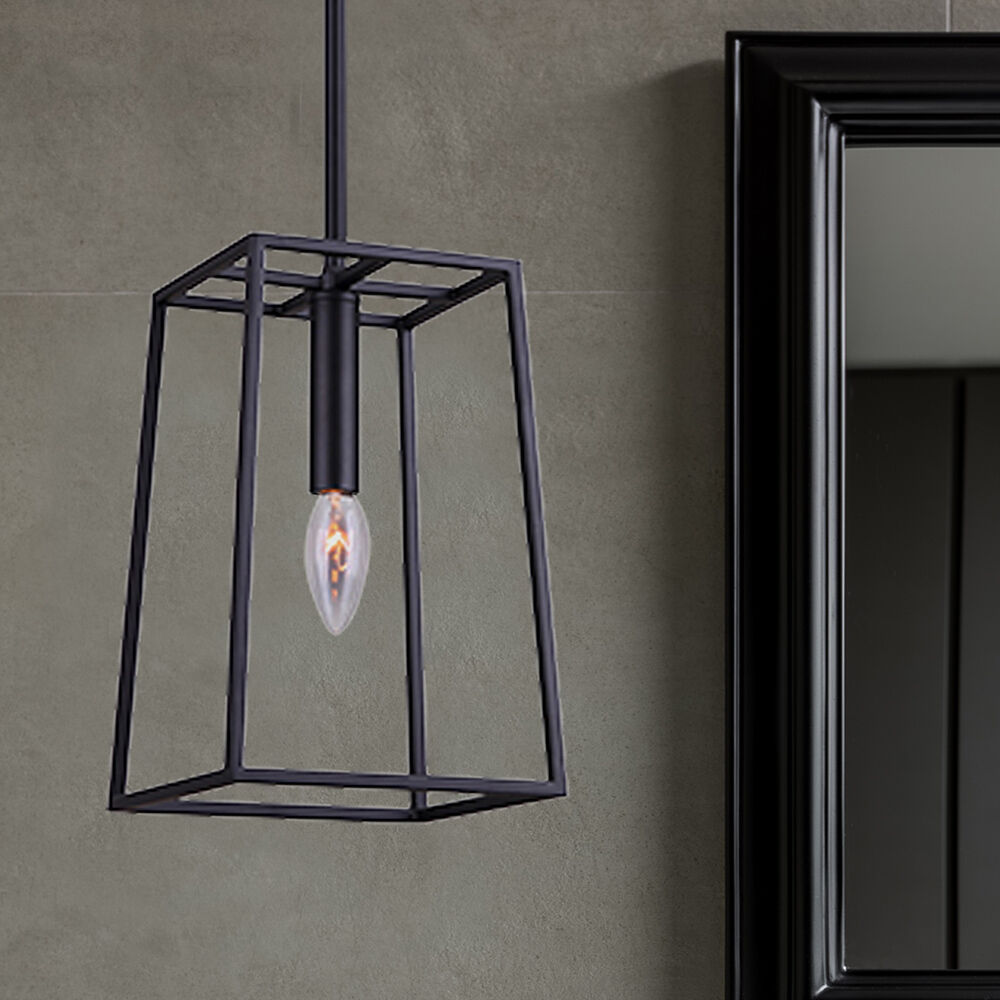 Madison 1 Light 6.5 inch Black Pendant Ceiling Light