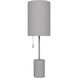 Flint 23 inch 60.00 watt Grey Table Lamp Portable Light