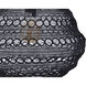 Agra 1 Light 14.5 inch Black Swag Pendant Ceiling Light