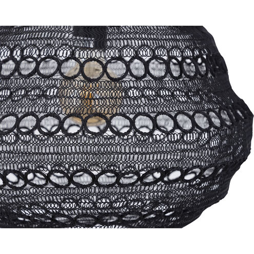 Agra 1 Light 14.5 inch Black Swag Pendant Ceiling Light