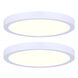 Low Profile LED 15 inch White Disk Light